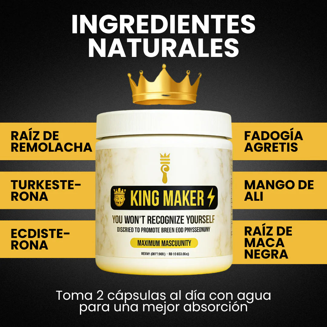 👑 King Maker® Suplemento 13 en 1 para Hombres