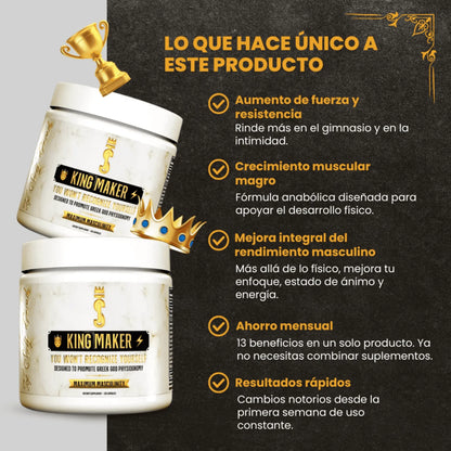 👑 King Maker® Suplemento 13 en 1 para Hombres